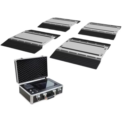 Balances de charge d'essieu portables alimentées par batterie au lithium 12V en courant continu avec écran tactile